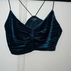 Wild fable velvet Dark teal tank top‎